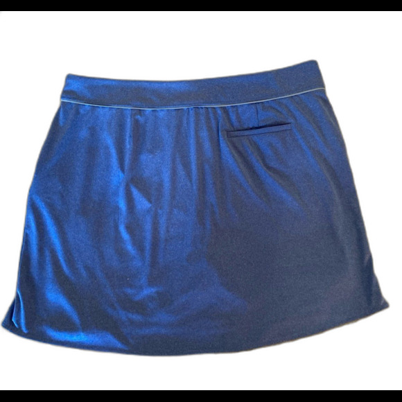 Greg Norman’s Skort Plus Size XL Blue Pull On 3 Pockets 100% Polyester Comfy - Picture 2 of 10
